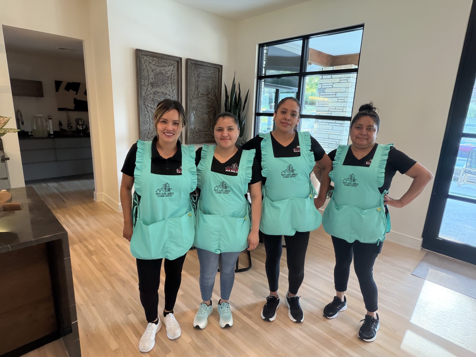 The White Glove America cleaning team